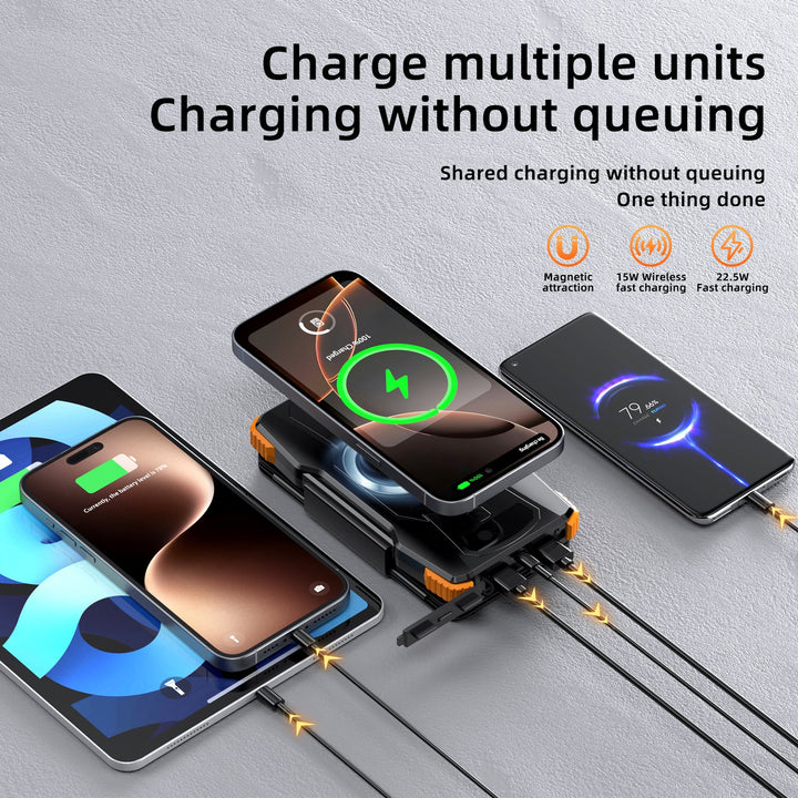 High-performance solar power bank with integrated LED lighting Kalsten