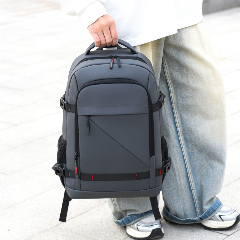 Backpack with ergonomic carrying system and multifunctional compartments Kalsten