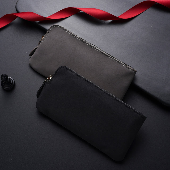 Premium Leather Zippered Wallet Organizer Kalsten