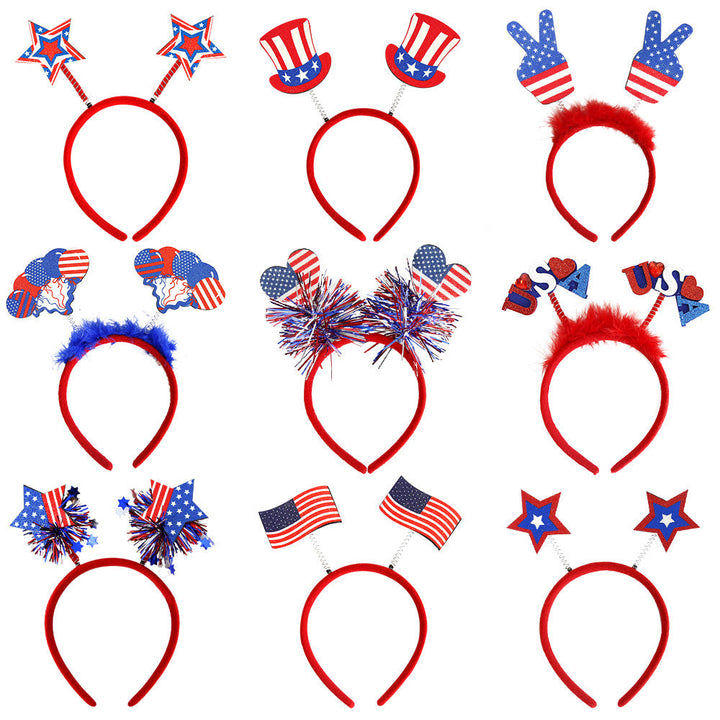 Unisex nan festive party headband with pompom and star island Kalsten
