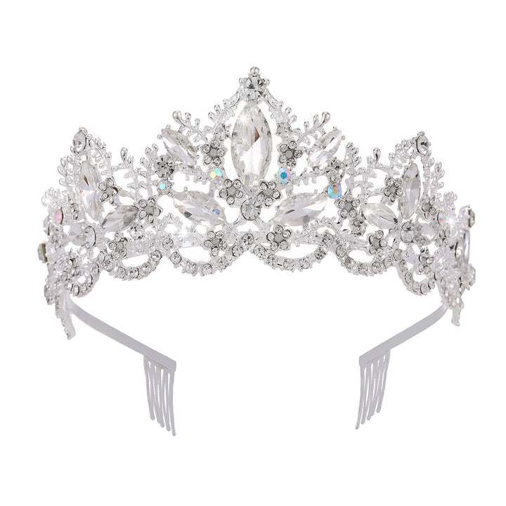 Ladies Glamorous Tiara with Sparkling Crystal Decorations Kalsten