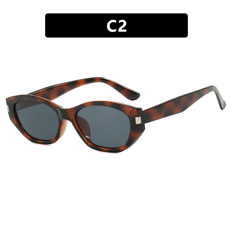Women's fashionable cat-eye sunglasses with elegant, transparent frame Kalsten
