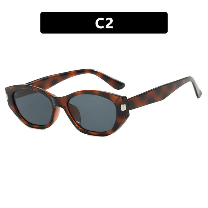 Women's fashionable cat-eye sunglasses with elegant, transparent frame Kalsten