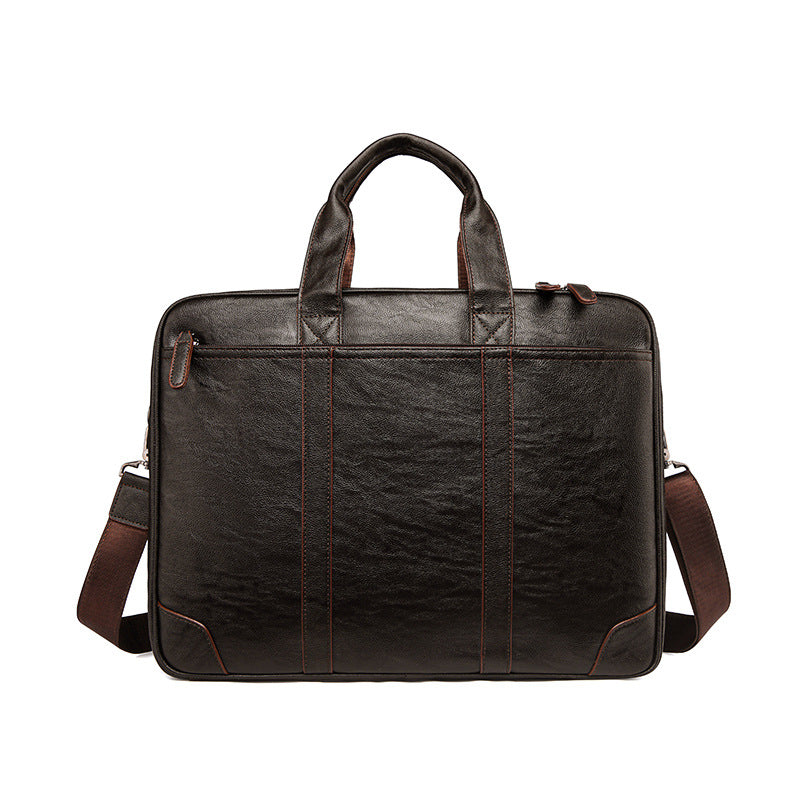 Classic Leather Business Laptop Briefcase kalsten