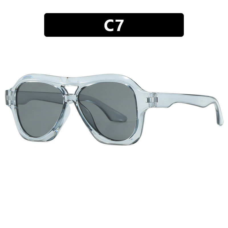 Ladies fashionable sunglasses in innovative design with wide frame Kalsten