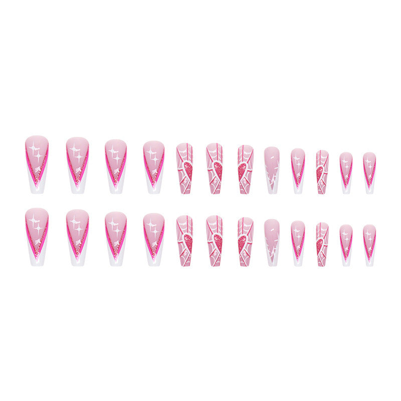 Artistic Spider-Web Press-On Nail Tips Kalsten