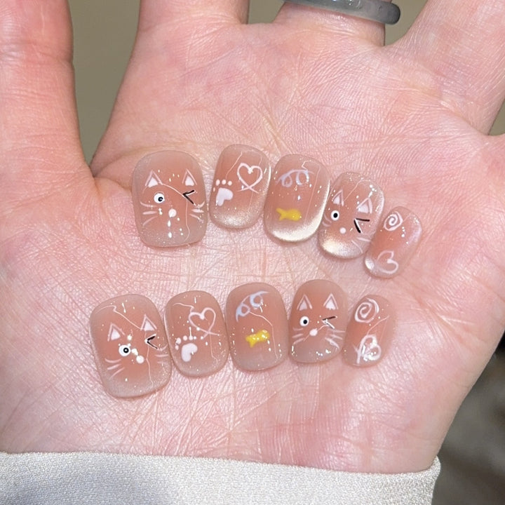 Playful Artificial Nail Design Kalsten