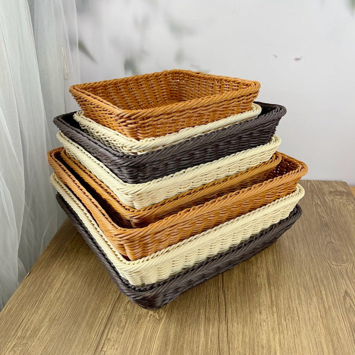 Women rectangular woven storage basket Kalsten