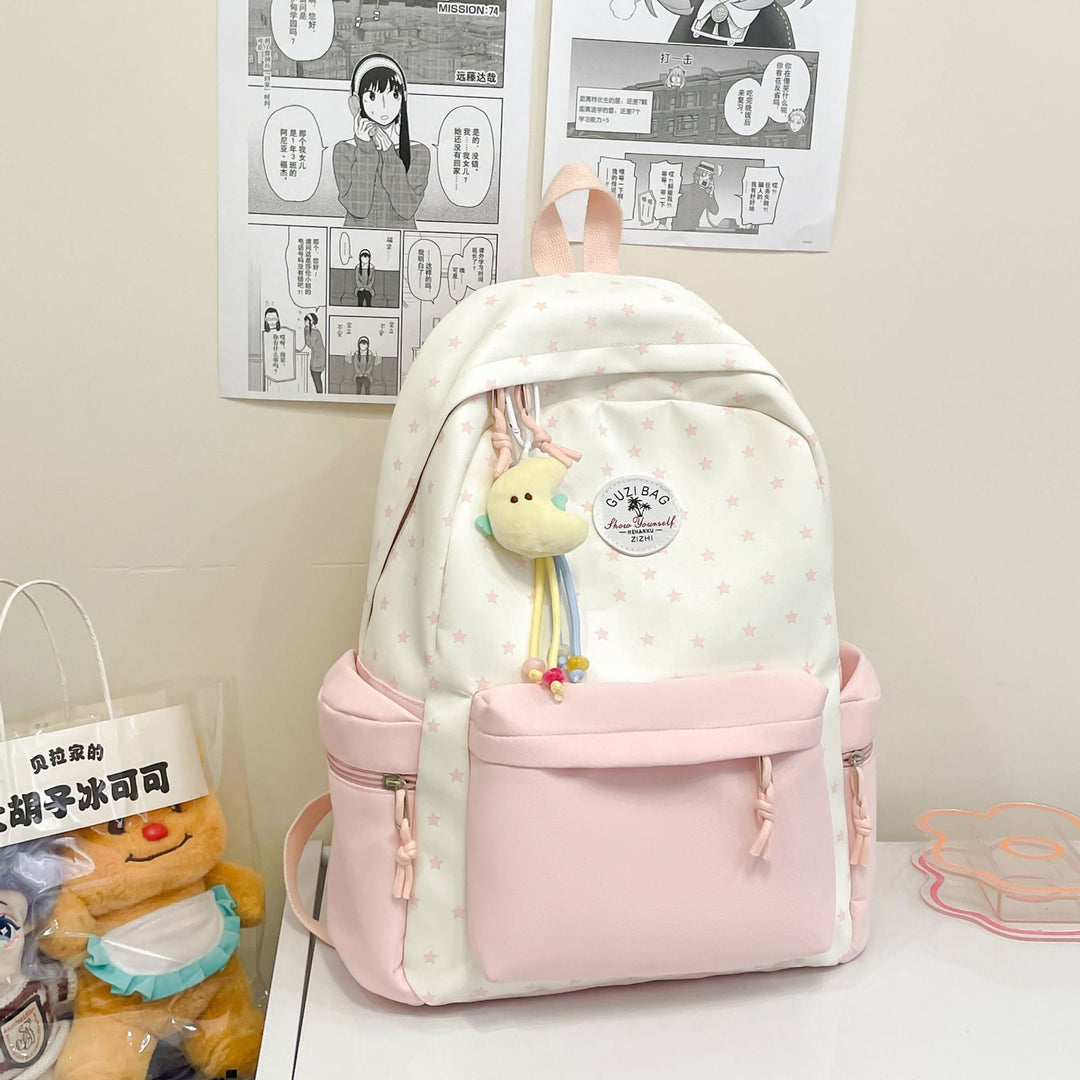 Whimsical Star-Print Backpack