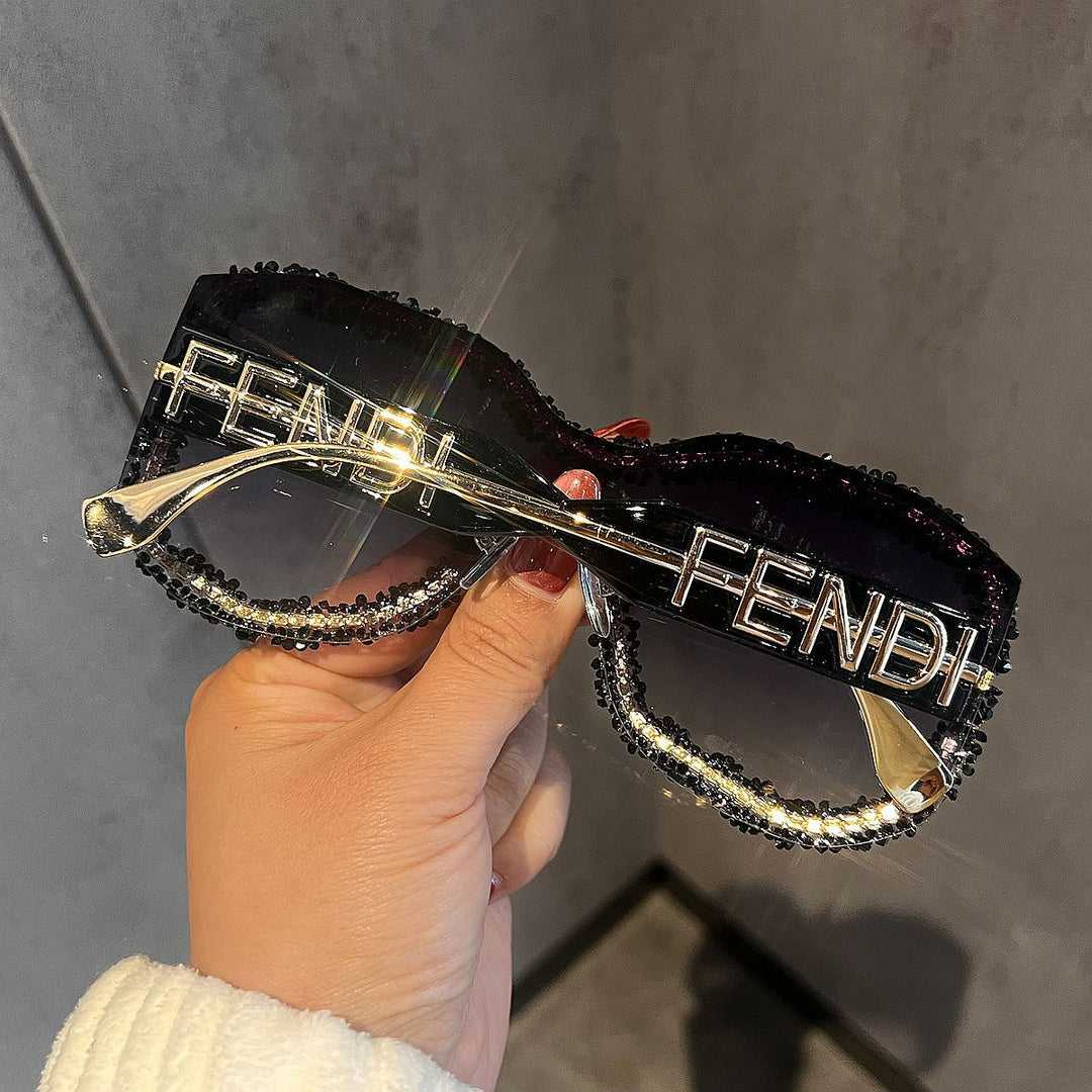 Women's Glamorous Sunglasses with Striking Crystal Frame Kalsten
