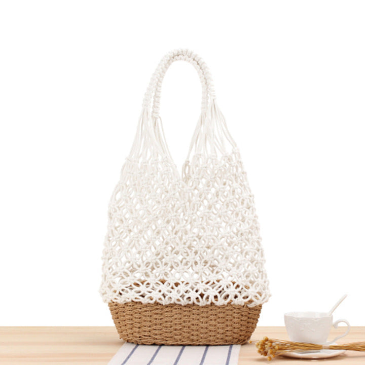 Designer Shoulder Bag Made of Woven Bast Kalsten