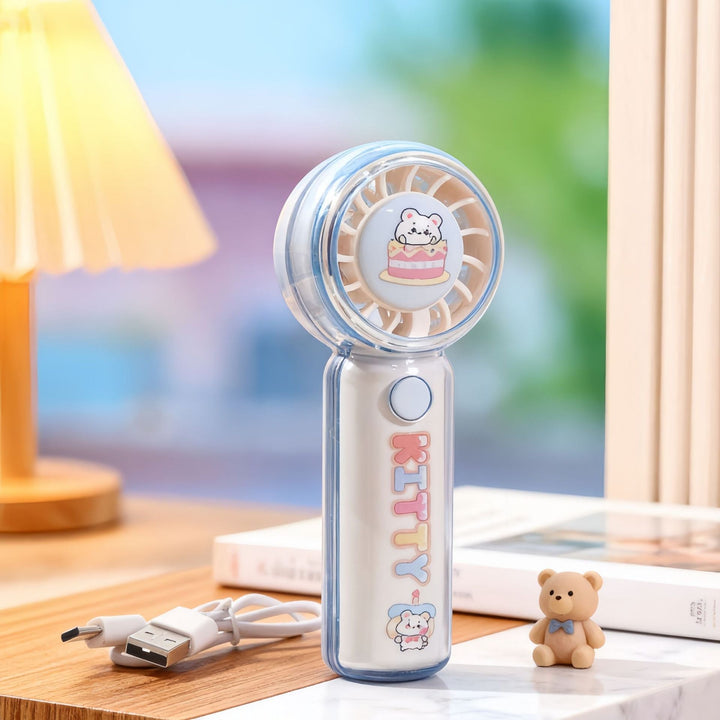 Ladies Portable Hand Fan with Playful Design Kalsten