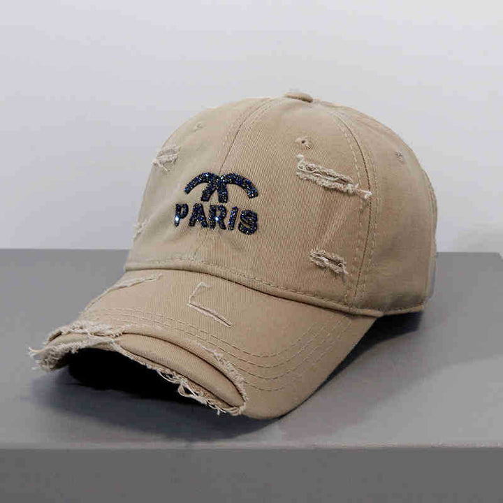 Women's Distressed Graphic Adjustable Baseball Cap Kalsten