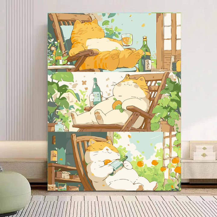 Playful Panda Illustration Canvas Art Kalsten