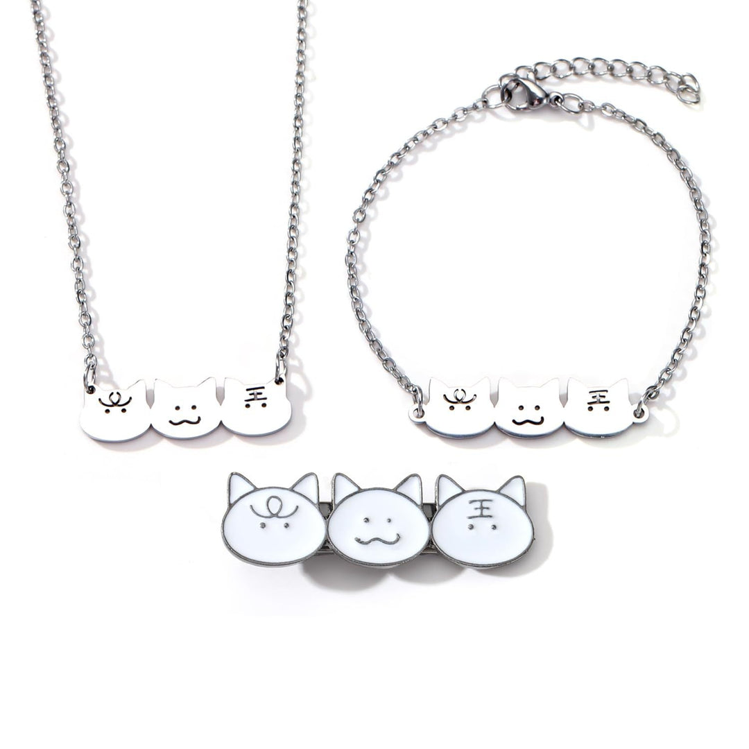 Cat-Themed Charm Jewelry Set Kalsten