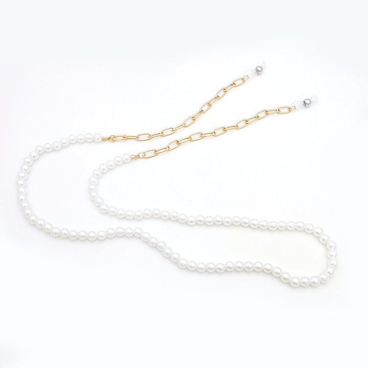 Pearl jewelry chain with golden link chain Kalsten