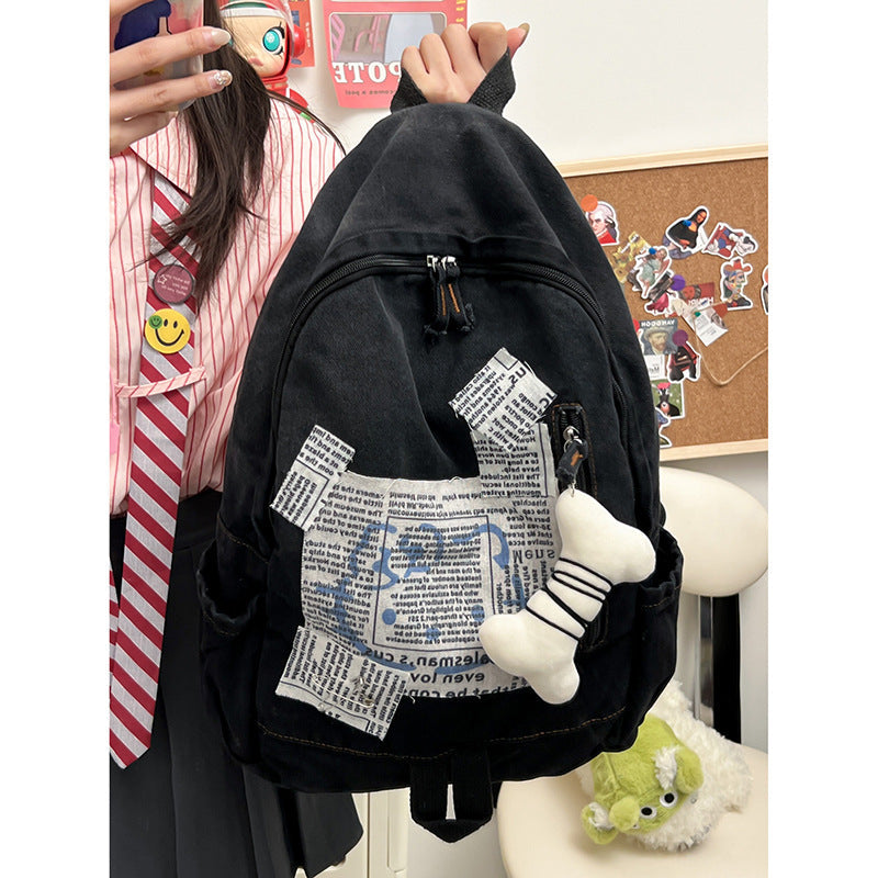 Artistic Multi-Pocket School Backpack Kalsten
