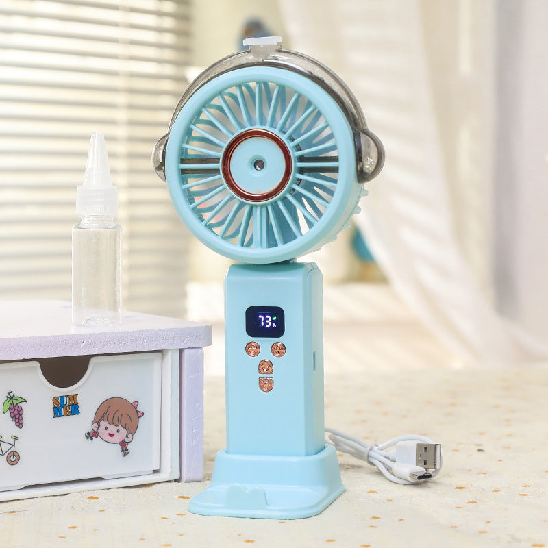 Women Portable Water Sprayer Fan with Digital Control Kalsten