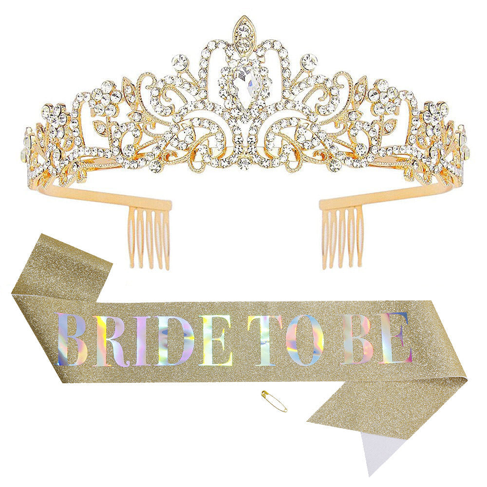 Ladies Crystal Embellished Bridal Tiara Kalsten