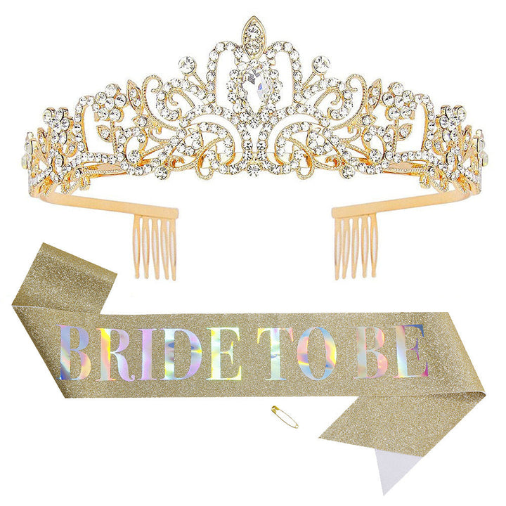 Ladies Crystal Embellished Bridal Tiara Kalsten