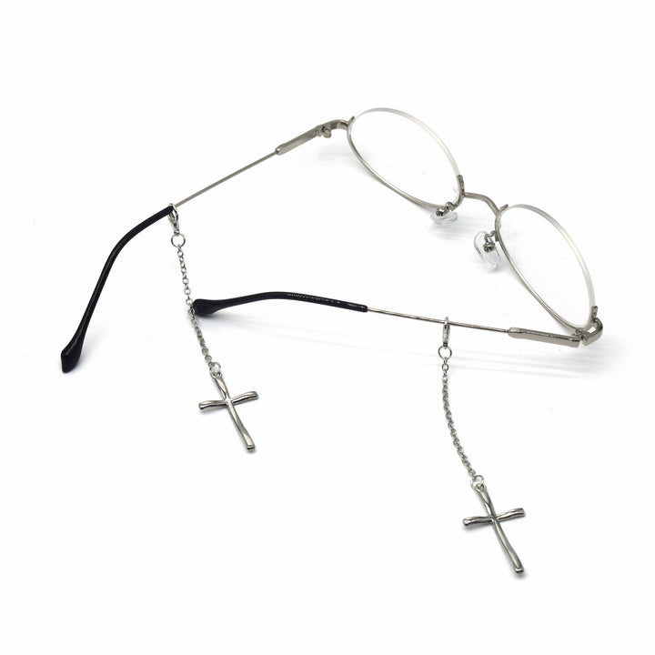 Elegant Cross-Design Chain Eyewear Holder Kalsten