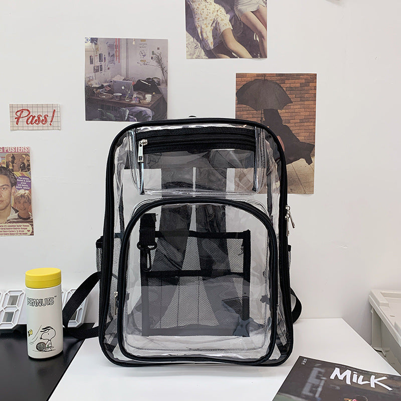 Transparent Multi-Pocket Clear School Backpack Kalsten