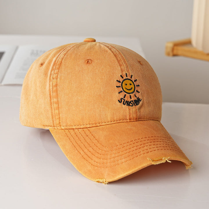 Women's sporty cotton cap with sun embroidery Kalsten