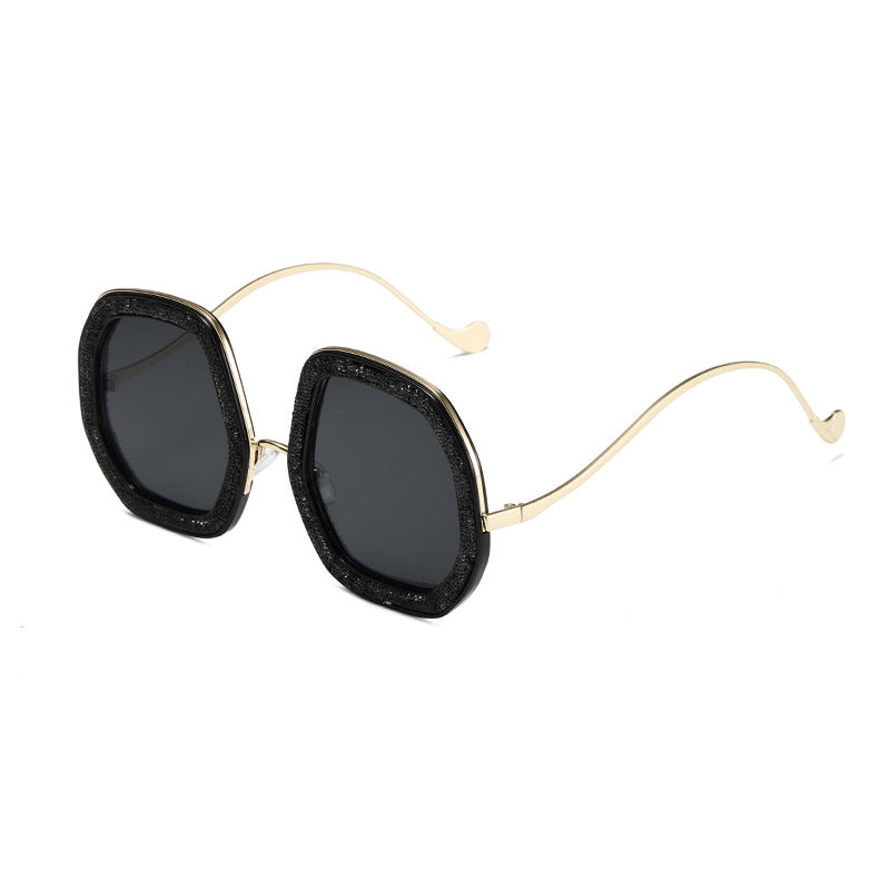 Women's geometric sunglasses with luxurious frame Kalsten