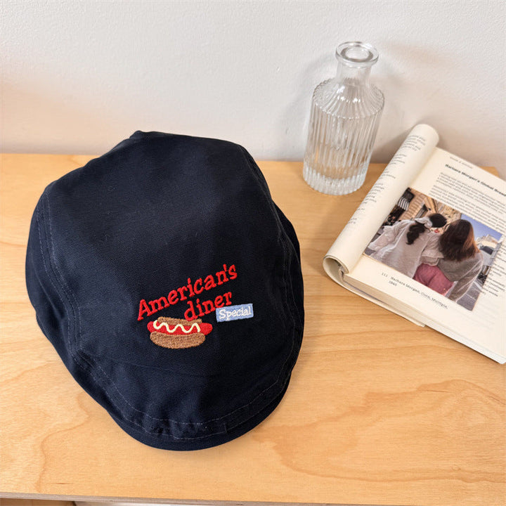 Men's Embroidered Casual Newsboy Cap Kalsten