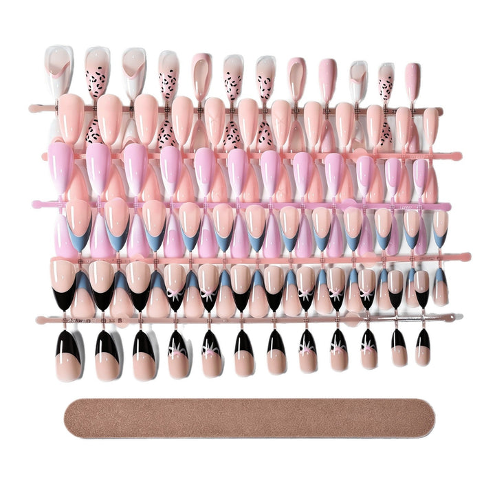 Removable Press-On Nail Set with Decorative Designs Kalsten