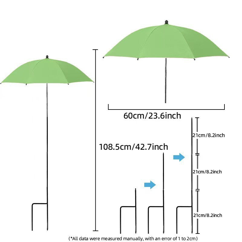 Women's sun protection umbrella with flexible tripod Kalsten