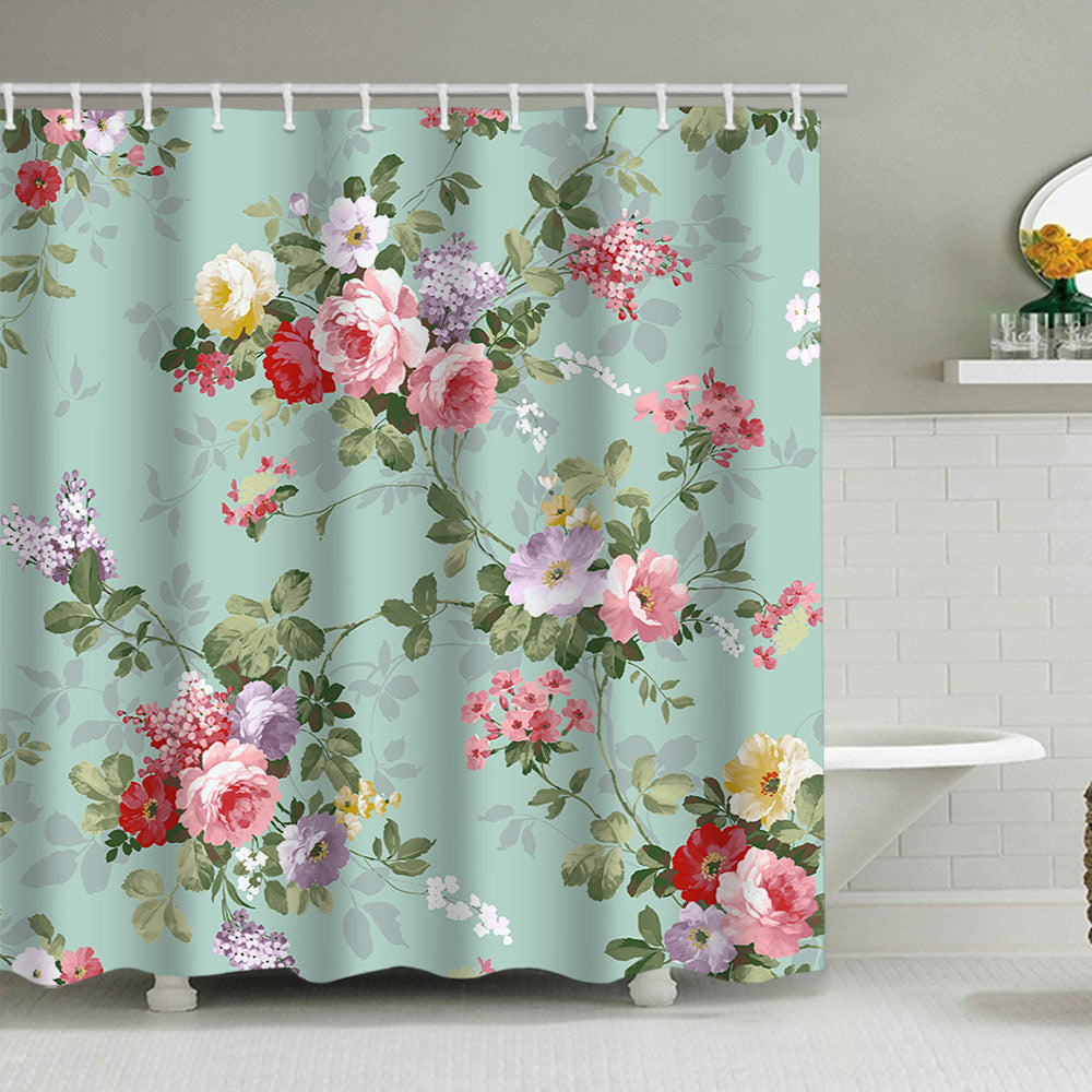 Floral Print Shower Curtain Kalsten