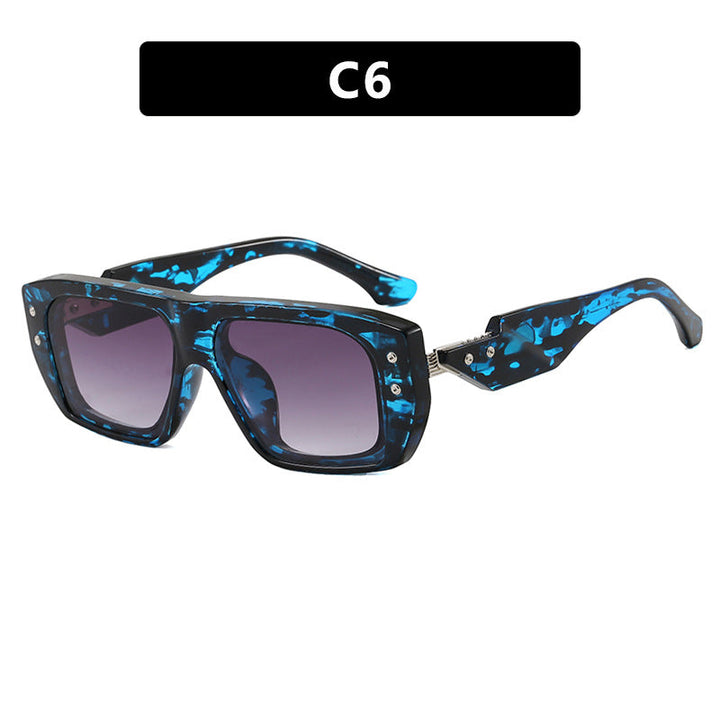 Women's fashionable square glasses with multicolored transparent frame Kalsten