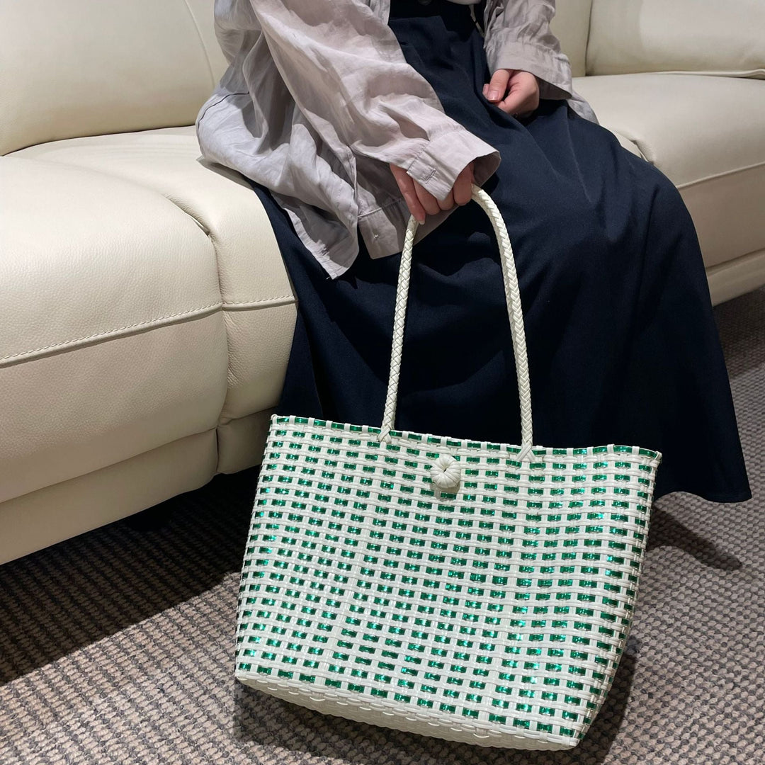 Handwoven shopping and beach bag Kalsten