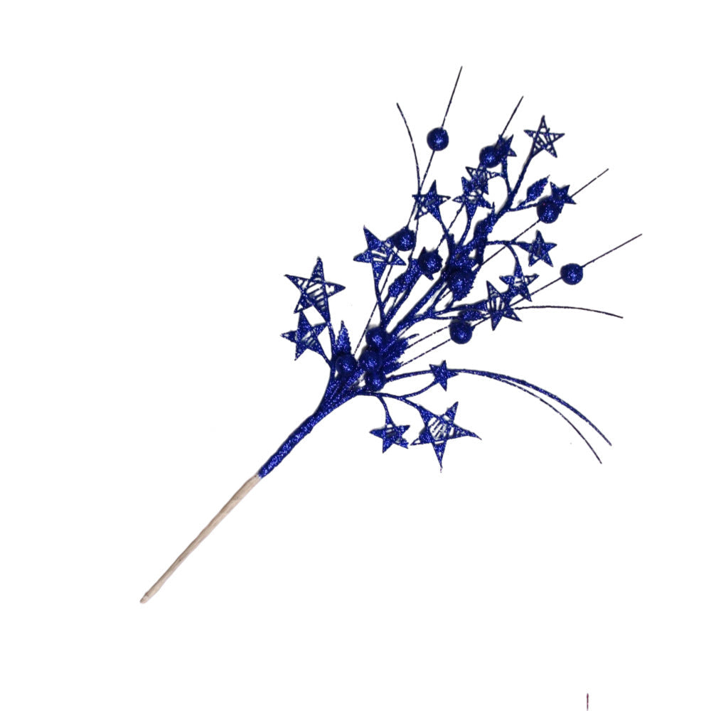 Unisex decorative star branch with berries and flexible wire stem for wreath and table decoration Kalsten