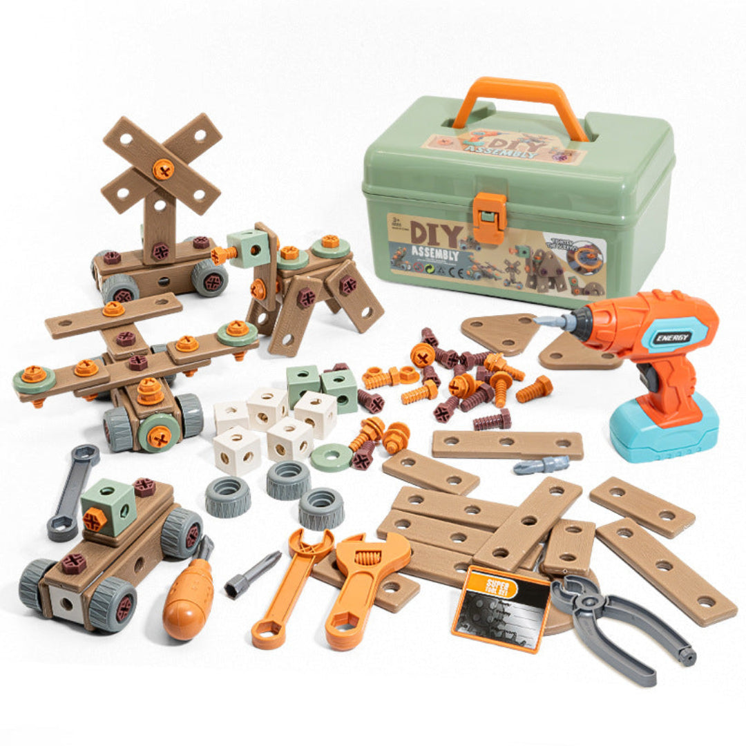 Skanto | TinyHands – Kids' Tool Set for Role-Play and Learning | Safe Toy Tools for Toddlers and Preschoolers