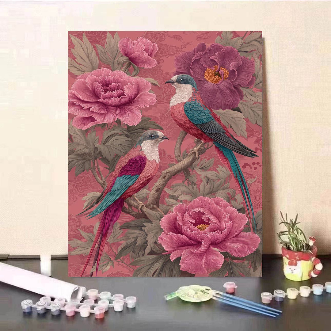 Floral-Themed DIY Paint by Numbers Kit Kalsten