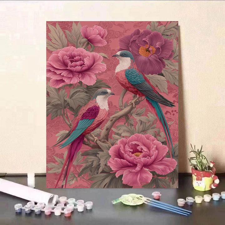 Floral-Themed DIY Paint by Numbers Kit Kalsten