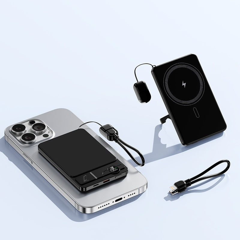 Portable power bank with integrated wireless charging technology and dual fast charging function Kalsten