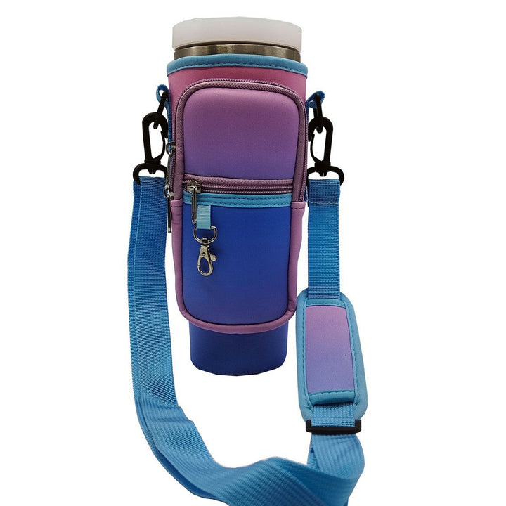 Ladies trendy and sparkling drinking bottle with shoulder bag Kalsten