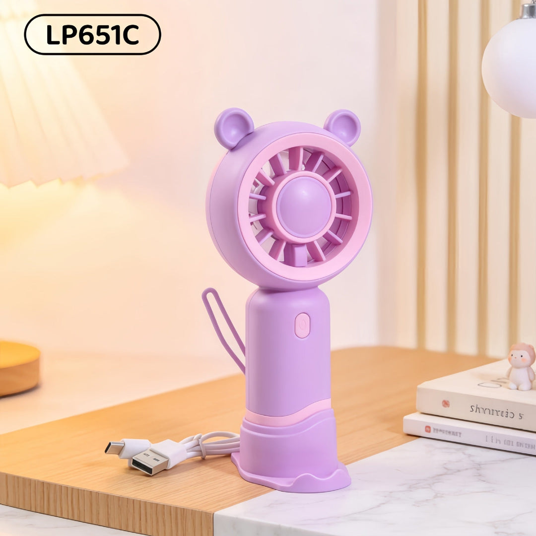 Portable Usb Hand Fan with Flexible Tilt Angle Kalsten