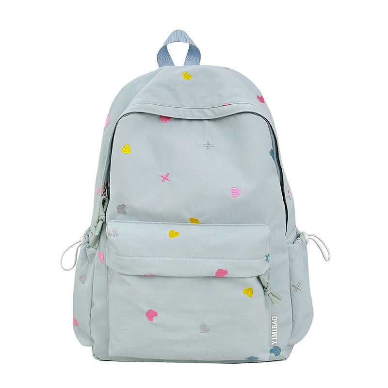 Playful Heart-Patterned Backpack kalsten