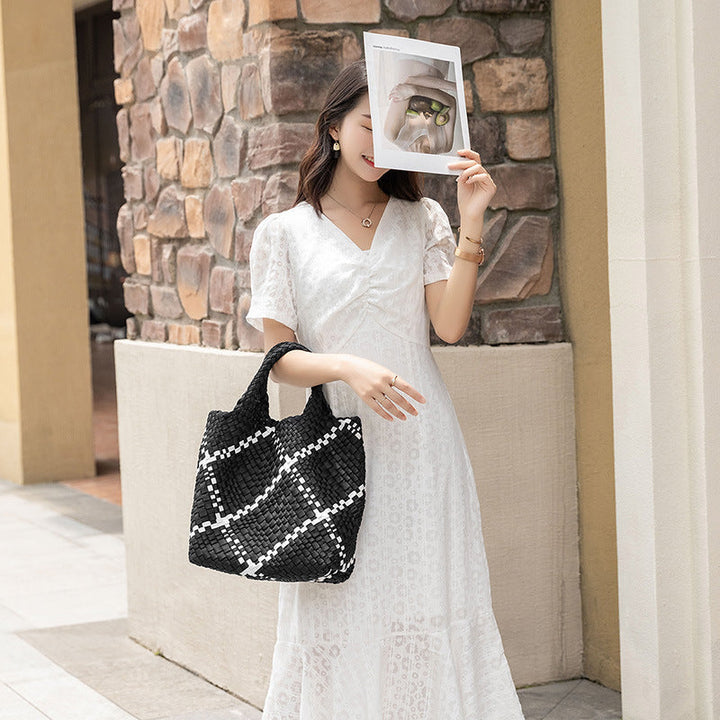 Braided Handbag with Removable Clutch Kalsten