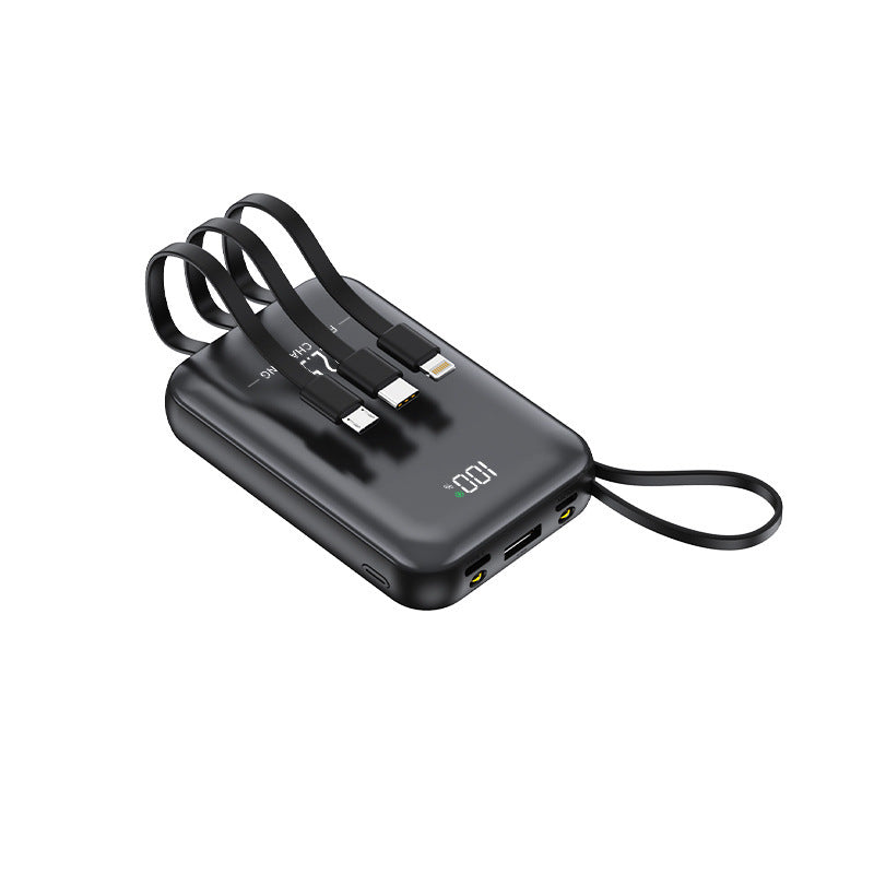 Portable power bank with integrated charging cables and fast charging function Kalsten