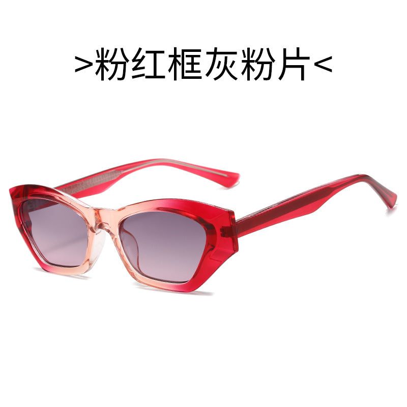 Ladies Cat-Eye Sunglasses with Modern Transparent Accents Kalsten
