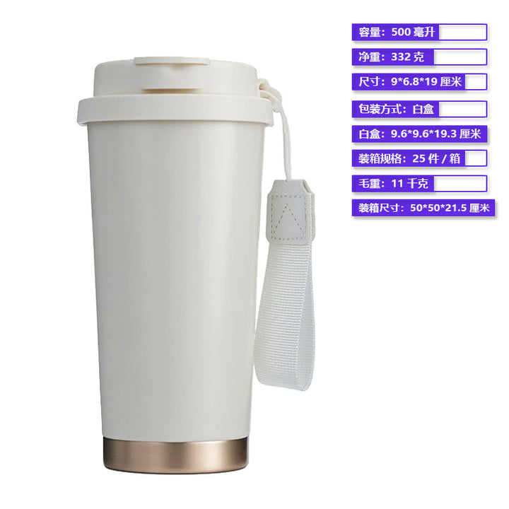 Women Insulated To-Go Cup with Carry Strap and Leak-Proof Lid Kalsten
