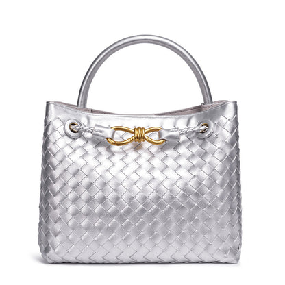 Woven Leather Tote Bag Acalora
