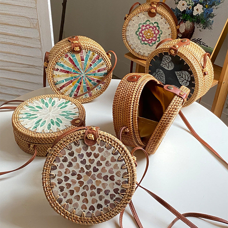 Round Bast-Handbag Acalora