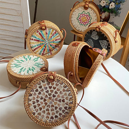 Round Bast-Handbag Acalora