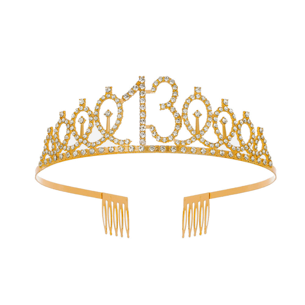 Women's Crystal-Embellished Tiara with Elegant Design Kalsten